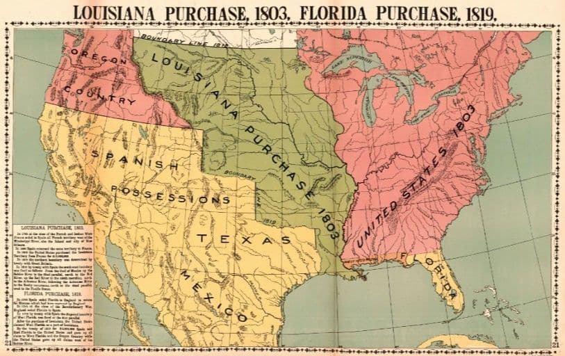Map of the Louisiana Purchase